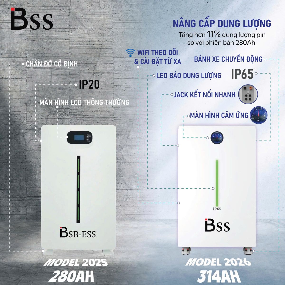 (Logo BSB - ESS được tinh gọn thành BSS tăng độ nhận diện)